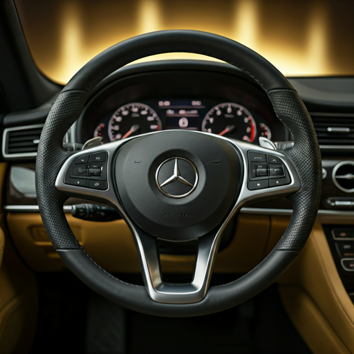 Luxusautó műszerfala arany hangulatfénnyel az autós rajongók célcsoporthoz